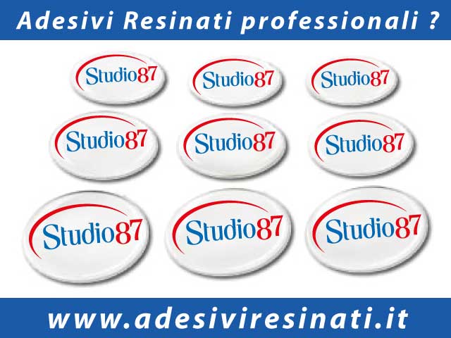 Adesivi 3d resinati personalizzati